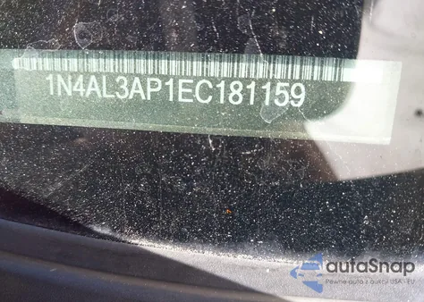 2014 Nissan Altima 2.5 Sl from USA, damaged, VIN 1N4AL3AP1EC181159